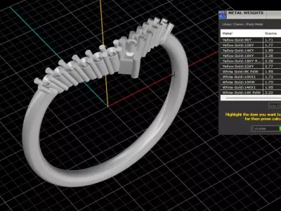 ring woman  3D print model 120