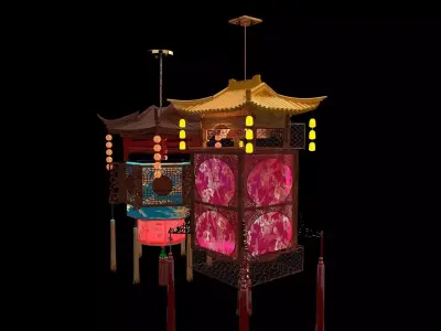 Chinese royal palace lantern  3D model