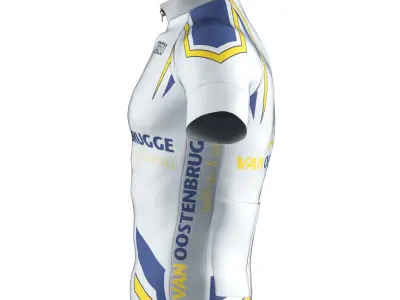 Cyclist bib t shirt  3D model