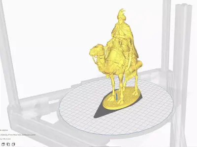 Nativity Three Wise Men Balthazar Camel 3D print model