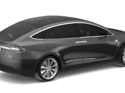 2017 Tesla X Multi Colors 3D model