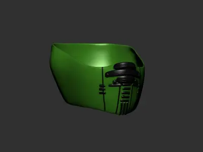 helmet high poly sculpt 3d printable  3D model 53
