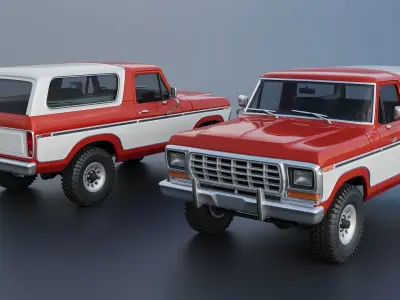 Bronco 1979 3D print model