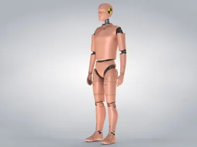 Male Crash Test Dummy -  3 Texture Sets in 1 3D model