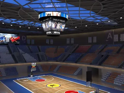 Basketball arena 3D model