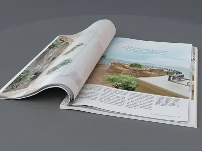 Magazine mockup 3D model