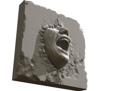 Struggle-Cry 3D print model