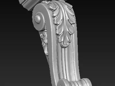 Corbel Decorative 5  3D STL model 3D print model