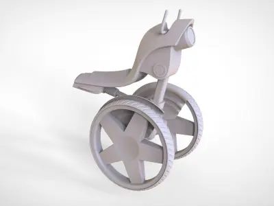 Futuristic Motorcycle Concept 3D model