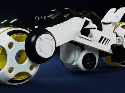 SCI-FI SPORTS BIKE 3D model