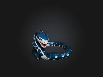 RoboSnake Model Low-poly 3D model
