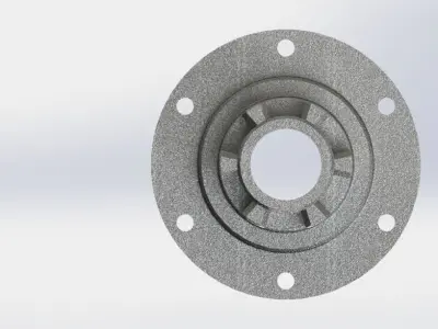 Truck Engine Transmission Block Free 3D model