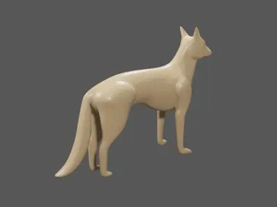 Dog - Fox - Miniature - Toy 3D print model