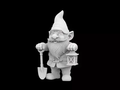 Garden Gnome Statue 3D Print Model 3D print model