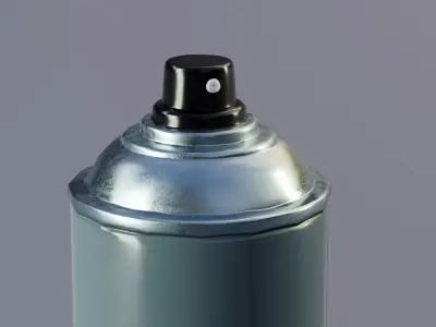 Spray Can Low-poly 3D model