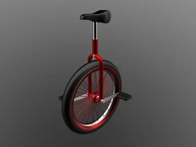 Unicycle 3D model