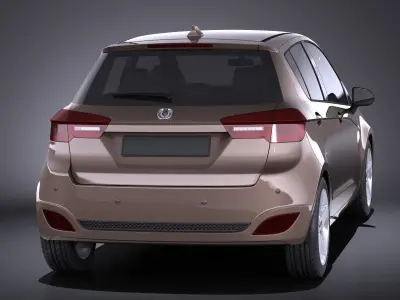 Generic Hatchback 5-door 2016 VRAY 3D model