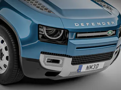 Land Rover Defender 110 Hardtop 2021 3D model