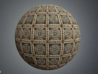 Stylized Wood Tiles Vol 34 - Hand Painted Textures Texture