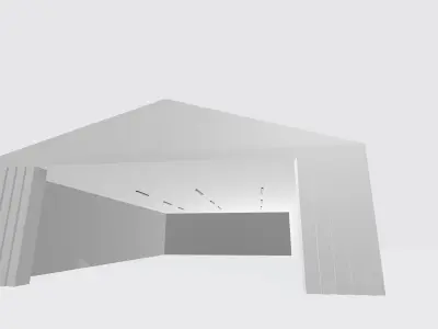 Airport hangar 3d model Free 3D model