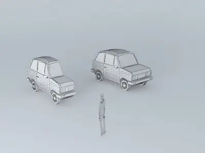 70s car 4 Free 3D model
