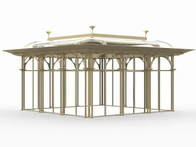Modern gazebo 3D model