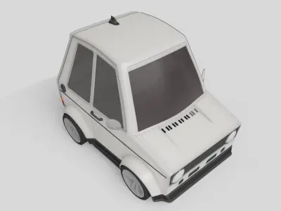 generic cartoon car  3D model