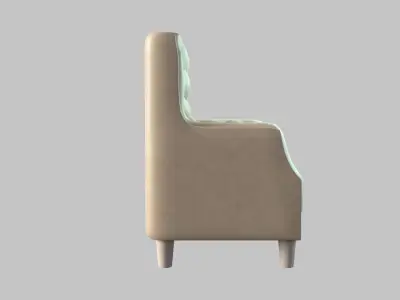 Chair upholstered 3D model