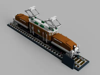LEGO CREATOR EXPERT CROCODILE LOCOMOTIVE 10277 3D model