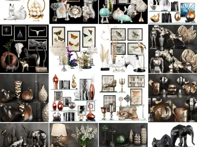 Collection Decoration sets Vol 05 3D model