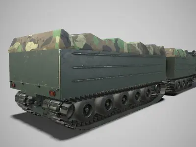 Gameready SUV DT-10 Low-poly 3D model