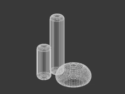 round theme vase a6 3D model
