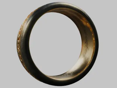 Elegant Ring 3D Model Low-poly 3D model