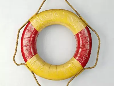 Vintage Life Preserver 2 3D model