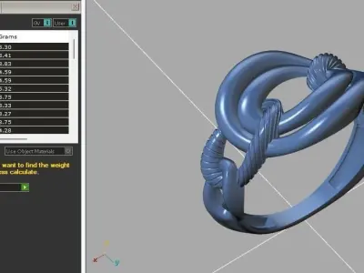 Fancy Womens Rings Plain Rings Ready STL 3DM Models Rings 3D print model 19