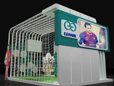 Booth Exhibition Stand a101 3D model