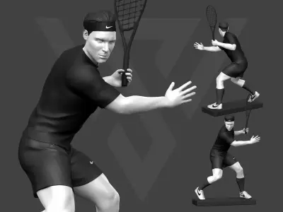 Rafael Nadal 3D Printable 2 3D print model