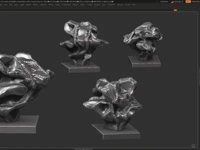 Modern Abstract Decorative sculpture 3d print model 3D print model 4