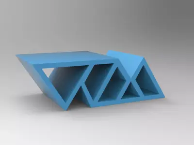 Walserart Wall Furniture Low-poly 3D model