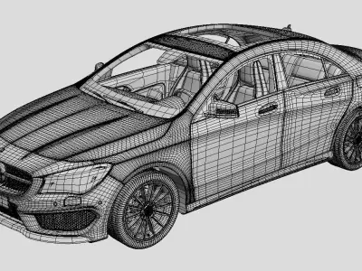 Mercedes Benz CLA Class AMG 3D model 3D model
