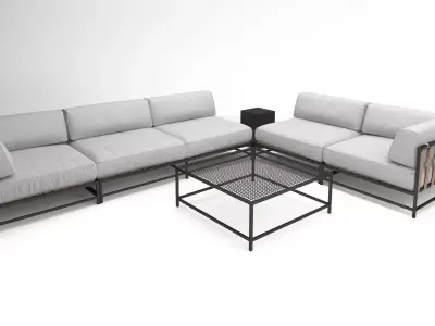 Stephen Kenn Sk sectional love seat corner lounge 3D model