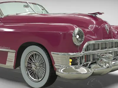 CADILLAC 1949 SERIE 62 convertible Low-poly 3D model