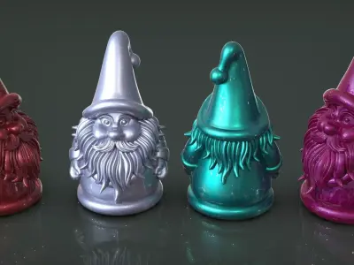 Santa Claus 3D Printable Model  3D print model