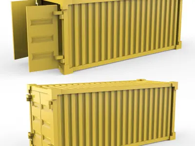 Container shipping 3D print model