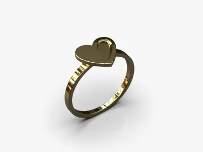 Heart ring Free 3D print model buy