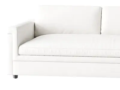 IVORY PERFORMANCE VELVET SOFA 3D model