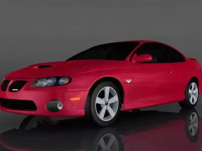 Pontiac GTO 2006  Low-poly 3D model