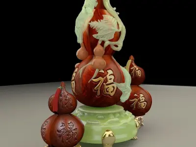 Chinese  gourd  3D model order