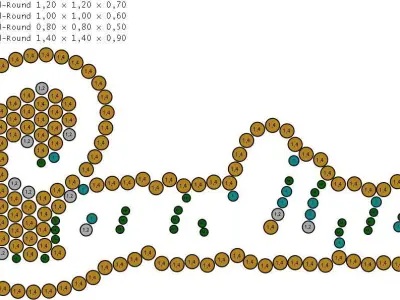 Custom Diamond Name Pendant CAROLINA 3D print model