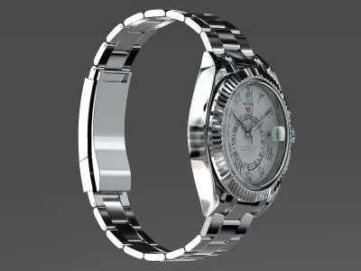 Rolex Oyster Perpetual Sky-Dweller Low-poly 3D model